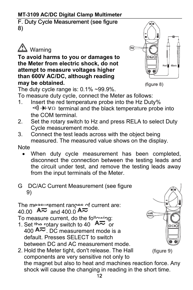 Prokit's Industries MT-3109 User Manual | Page 13 / 36