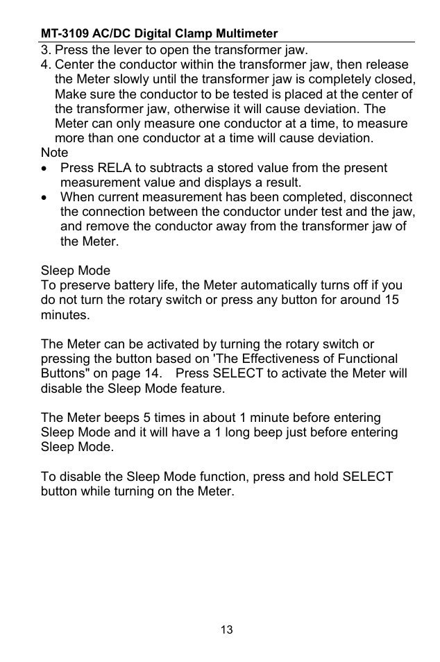 Prokit's Industries MT-3109 User Manual | Page 14 / 36