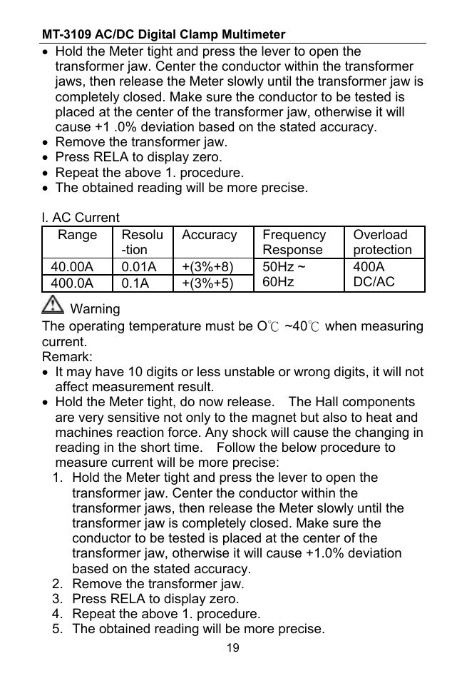 Prokit's Industries MT-3109 User Manual | Page 20 / 36