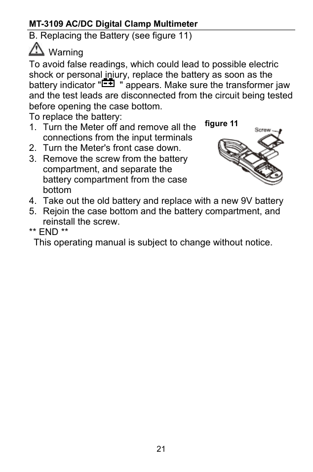 Prokit's Industries MT-3109 User Manual | Page 22 / 36