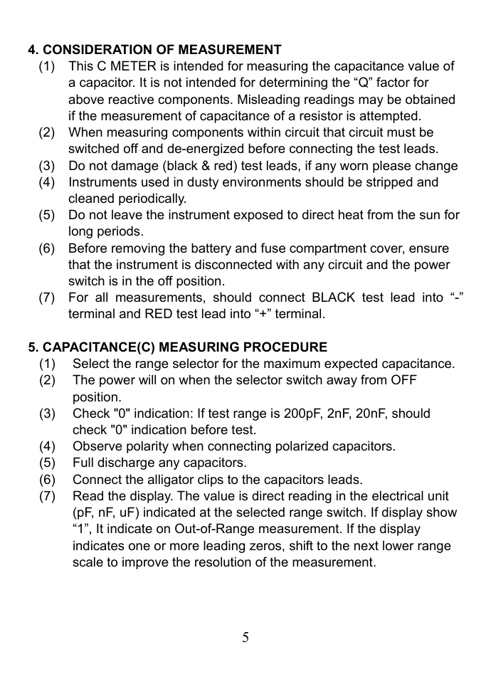 Prokit's Industries MT-5110 User Manual | Page 5 / 12