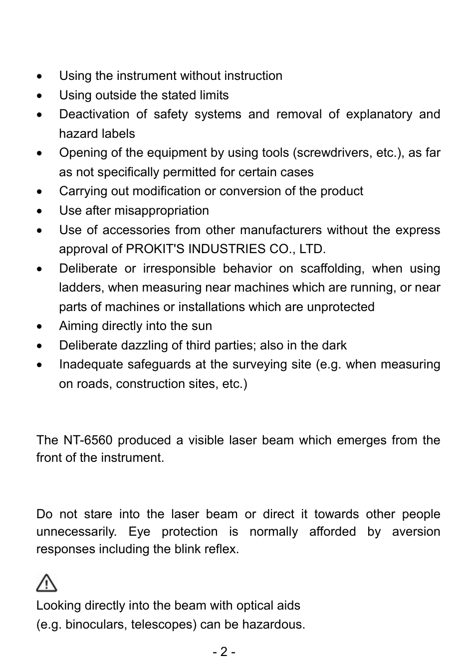 Prokit's Industries NT-6560 User Manual | Page 3 / 20