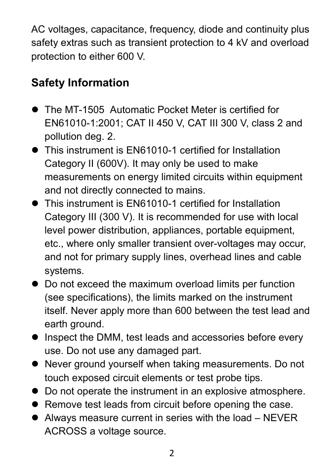 Prokit's Industries MT-1505 User Manual | Page 3 / 20