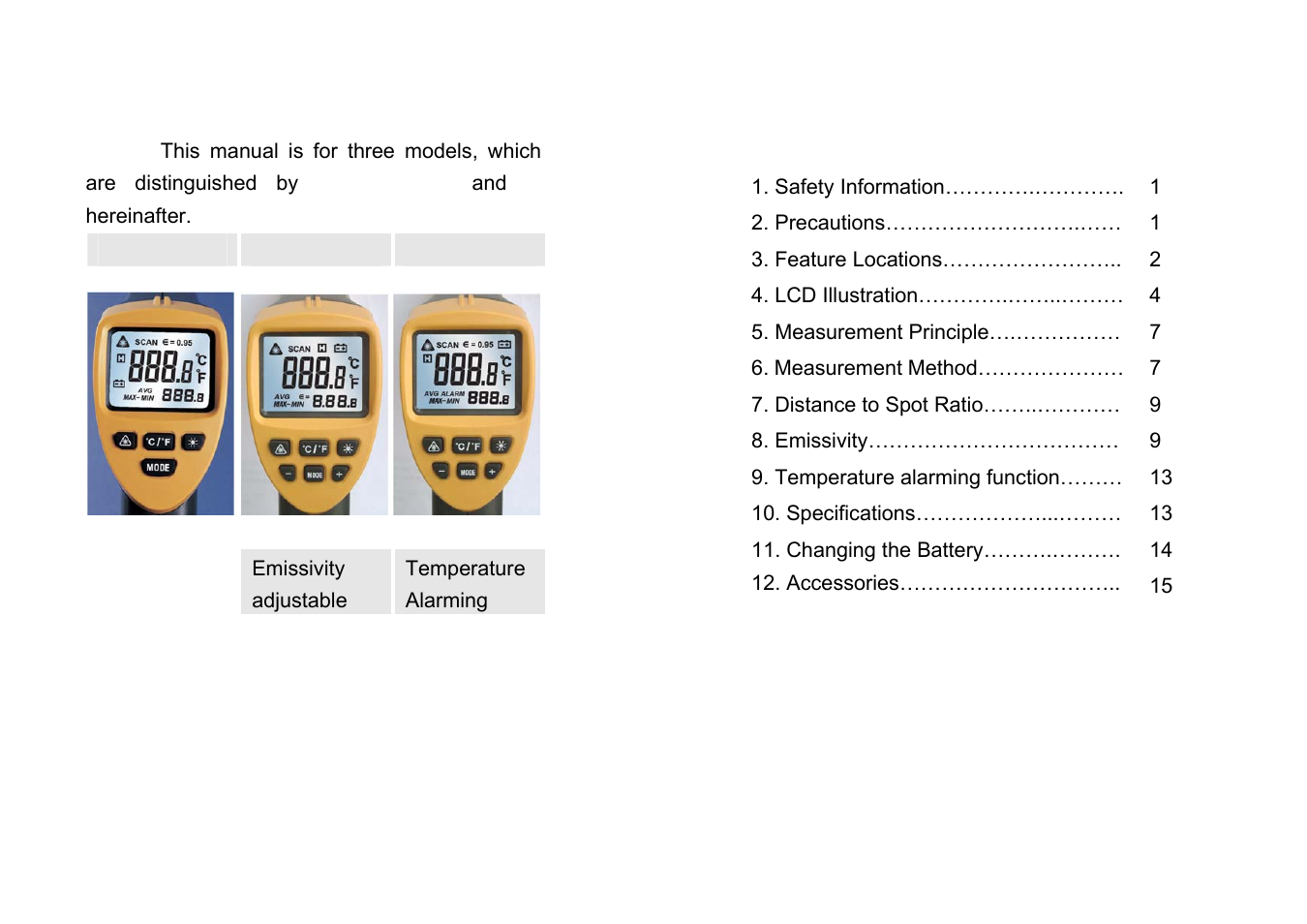 Prokit's Industries MT-4012 User Manual | 9 pages