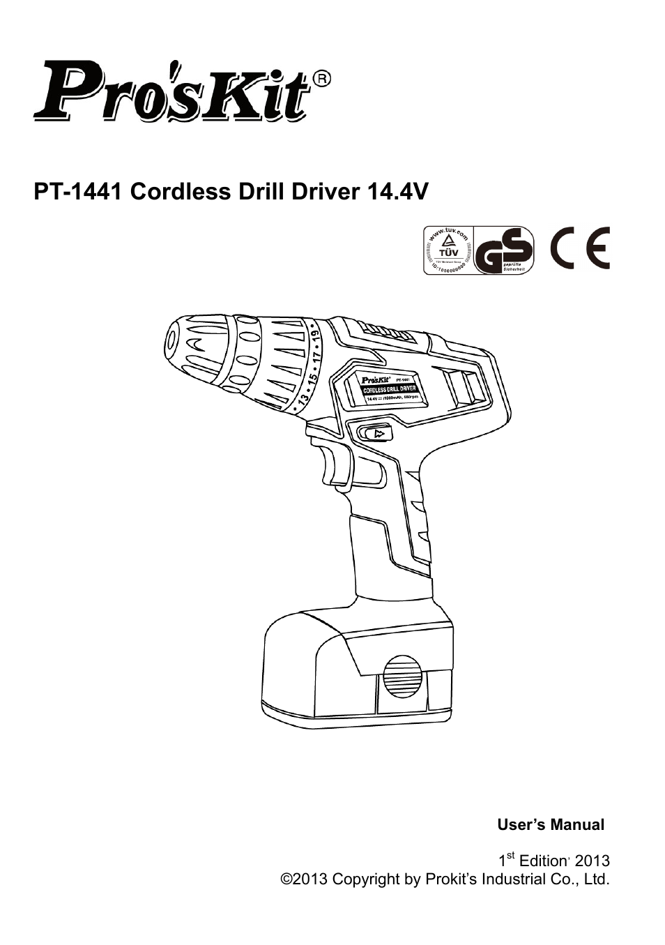 Prokit's Industries PT-1441 User Manual | 16 pages