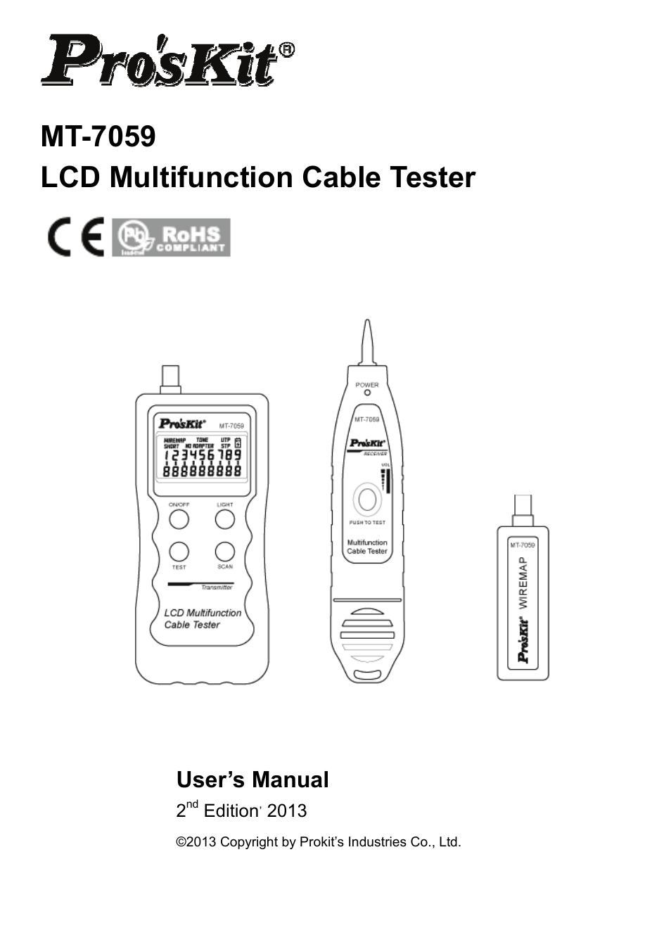 Prokit's Industries MT-7059 User Manual | 20 pages