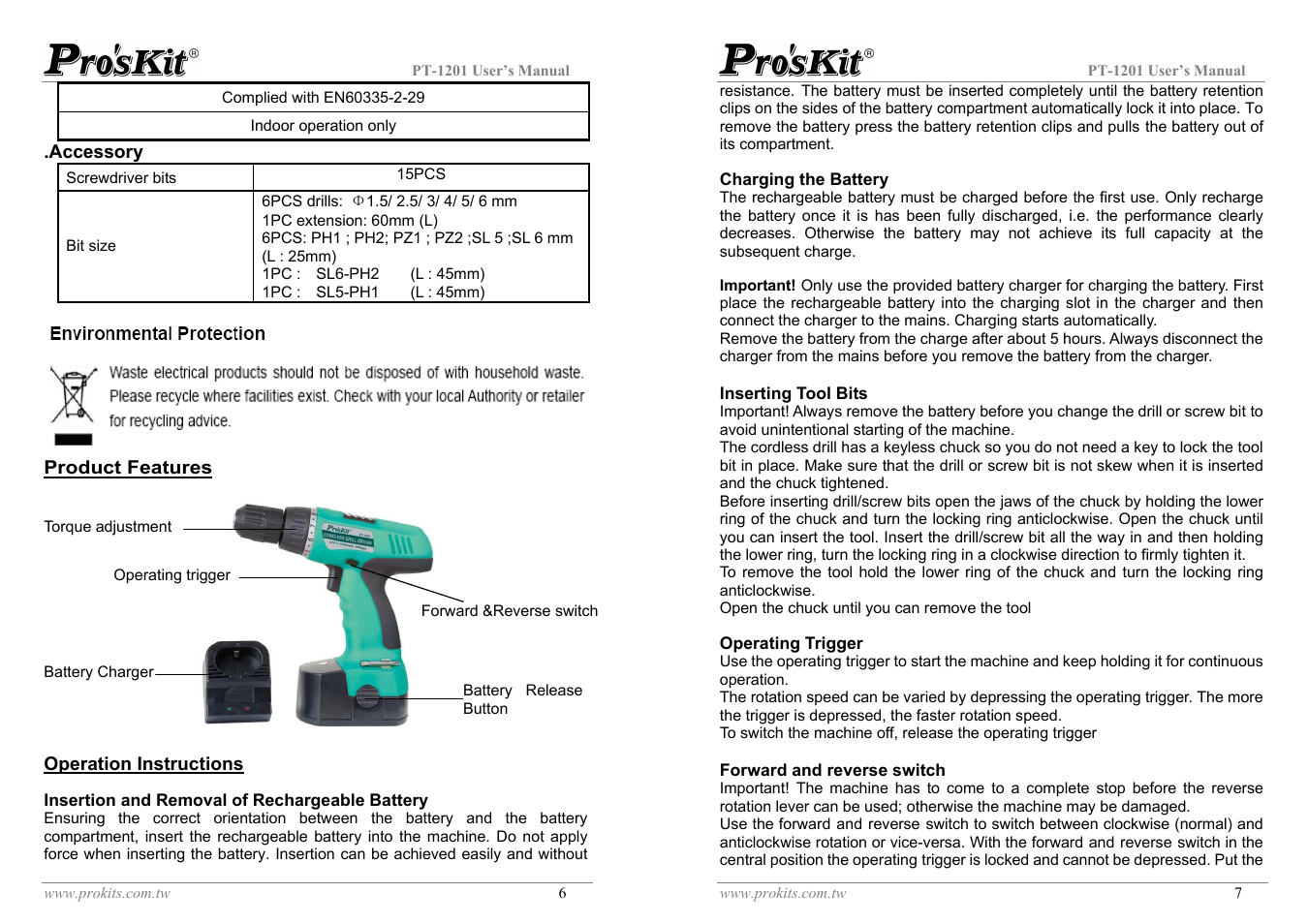 Prokit's Industries PT-1201 User Manual | Page 4 / 10