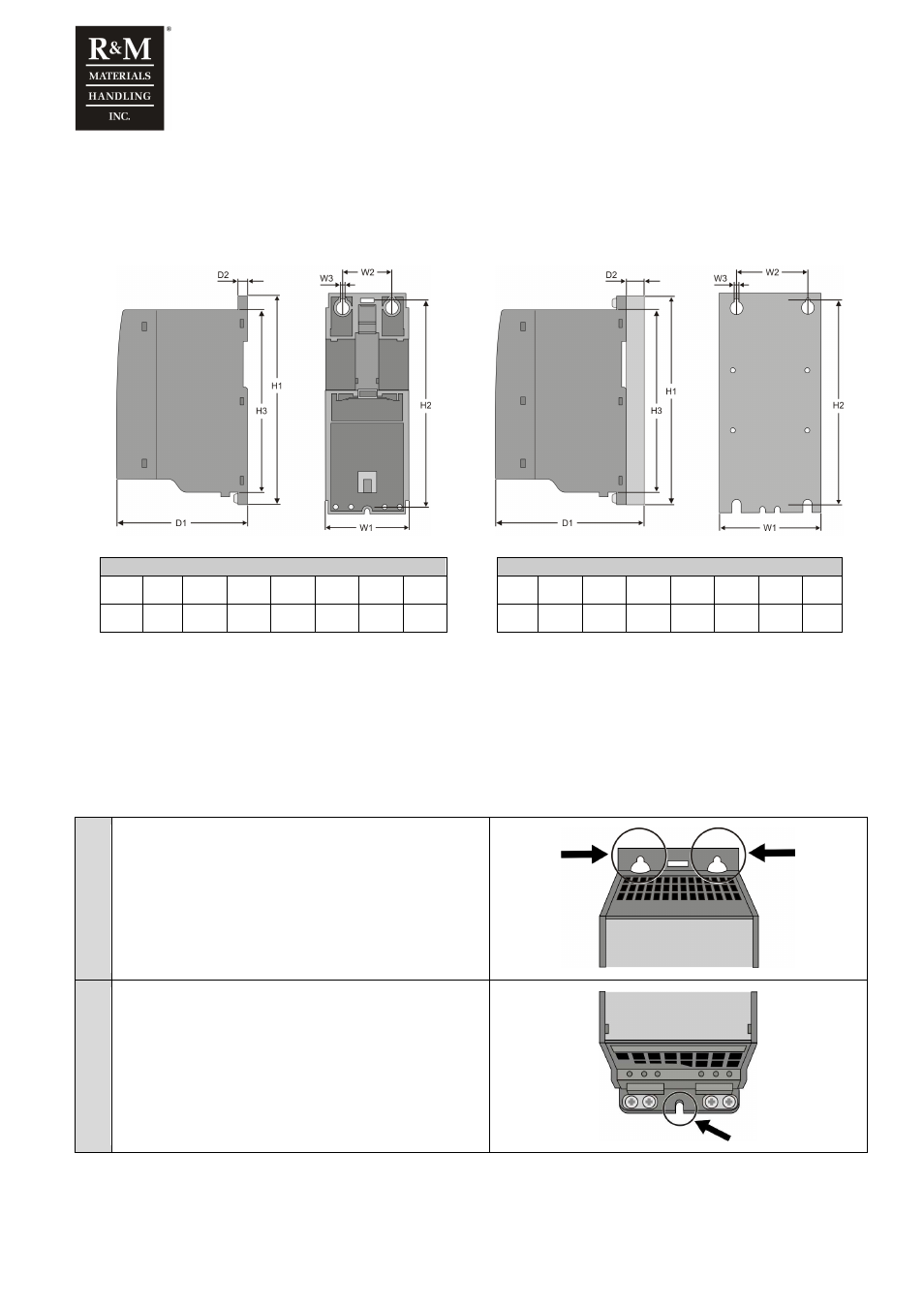 3 mounting and installation, 1 dimensions, 2 mounting | R&M Materials Handling VARIABLE SPEED CONTROLS ControlMaster NXT Service Manual User Manual | Page 13 / 53