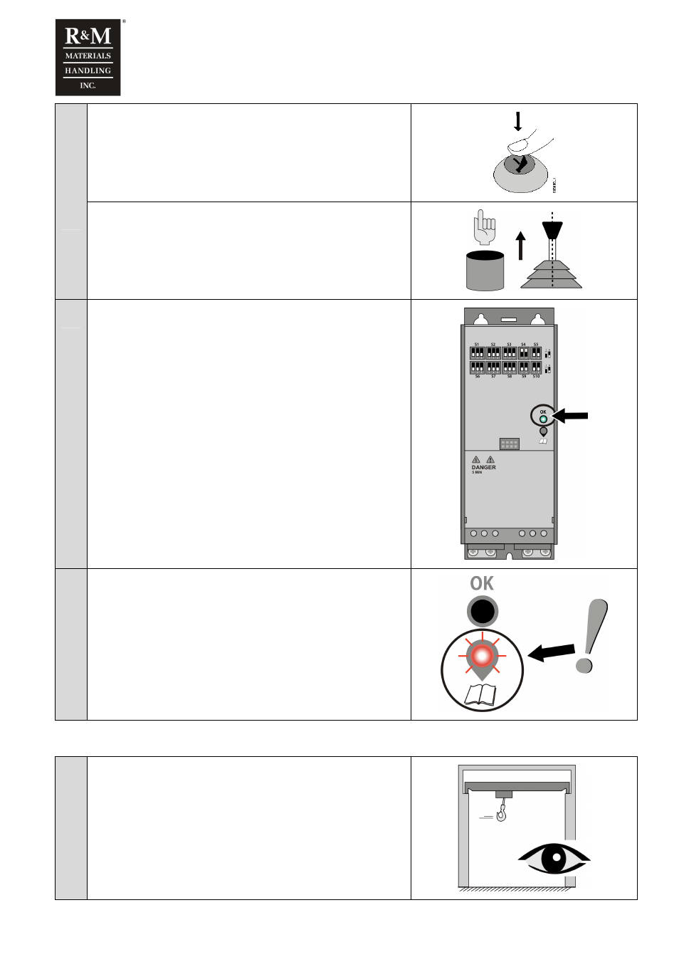 3 test run without load 1 | R&M Materials Handling VARIABLE SPEED CONTROLS ControlMaster NXT Service Manual User Manual | Page 39 / 53