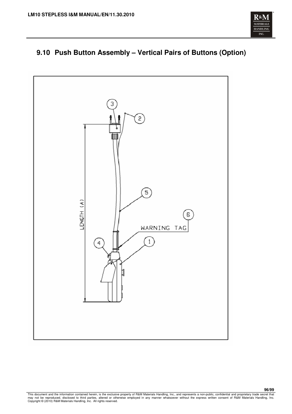 R&M Materials Handling ELECTRIC CHAIN HOISTS LoadMate Chain Hoist LM 10 Stepless User Manual | Page 96 / 99