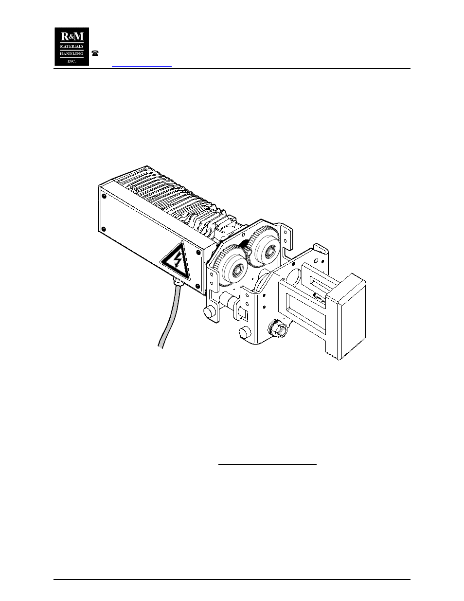 R&M Materials Handling ELECTRIC CHAIN HOISTS LoadMate Chain Hoist TDU Motorized Trolley User Manual | 22 pages