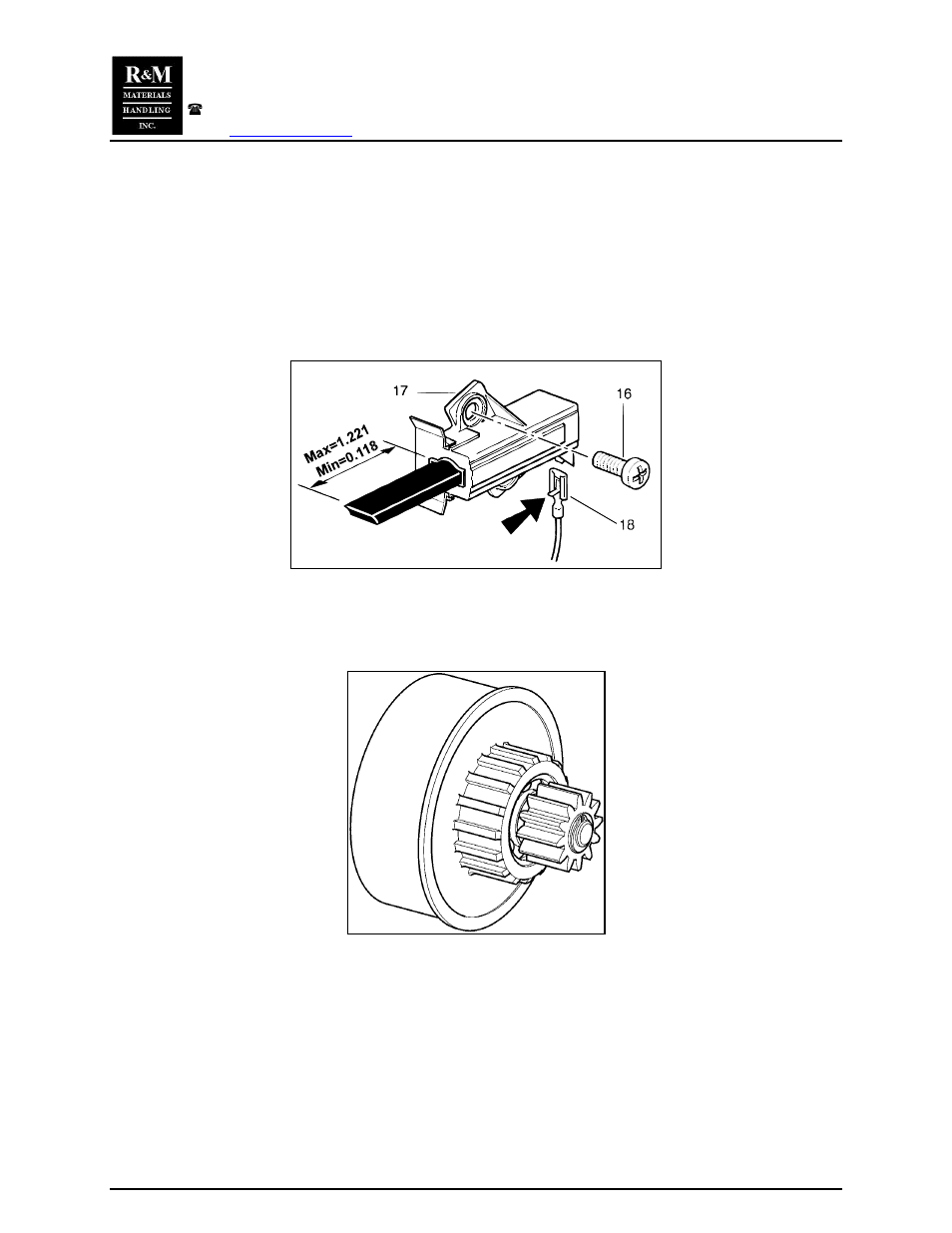 R&M Materials Handling ELECTRIC CHAIN HOISTS LoadMate Chain Hoist TDU Motorized Trolley User Manual | Page 12 / 22