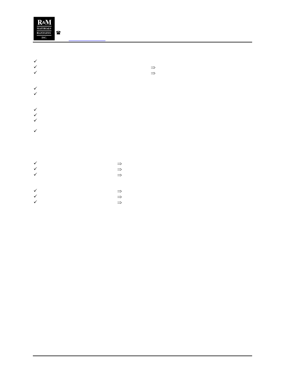 R&M Materials Handling ELECTRIC CHAIN HOISTS LoadMate Chain Hoist TDU Motorized Trolley User Manual | Page 18 / 22