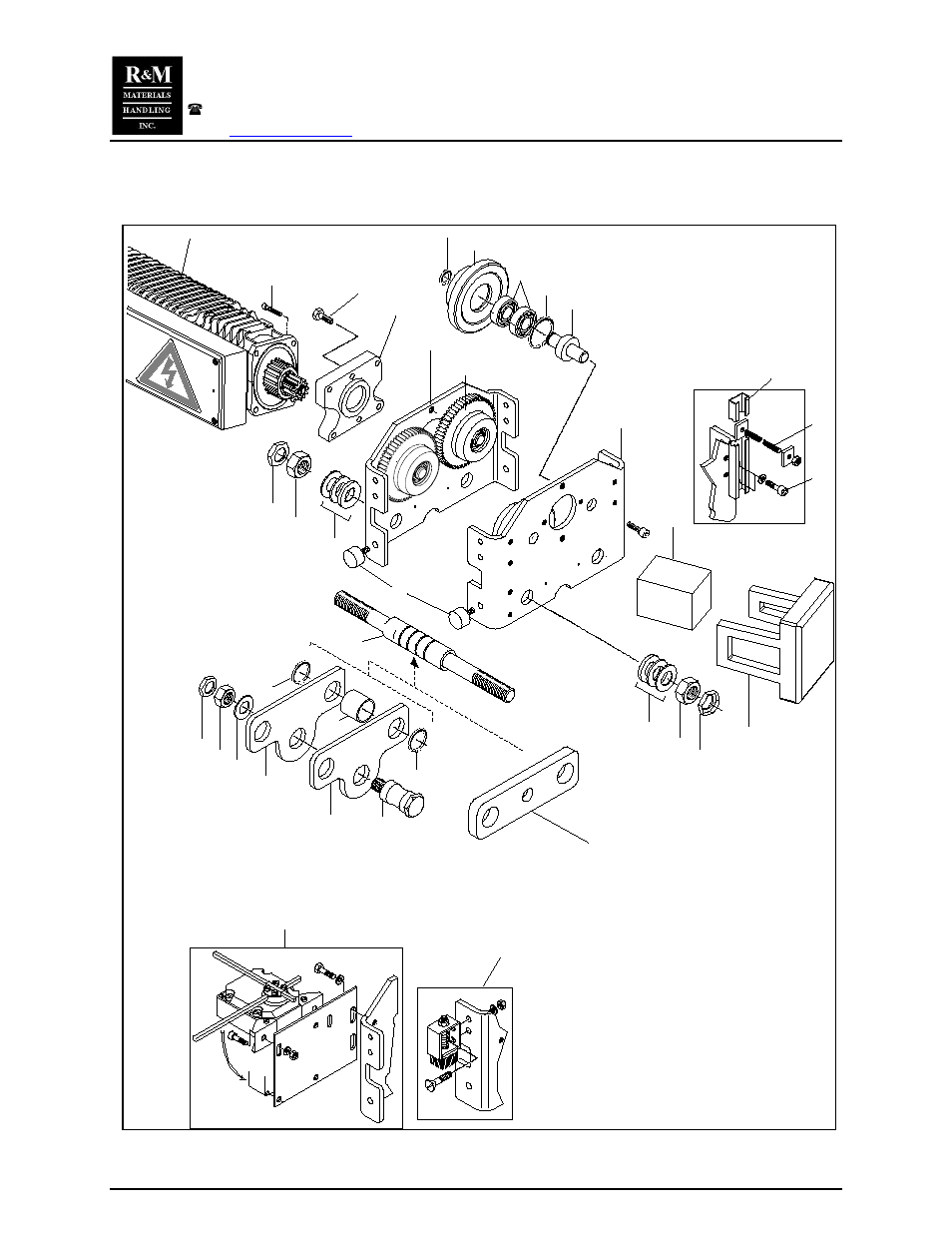 Spare parts tdu trolley | R&M Materials Handling ELECTRIC CHAIN HOISTS LoadMate Chain Hoist TDU Motorized Trolley User Manual | Page 20 / 22