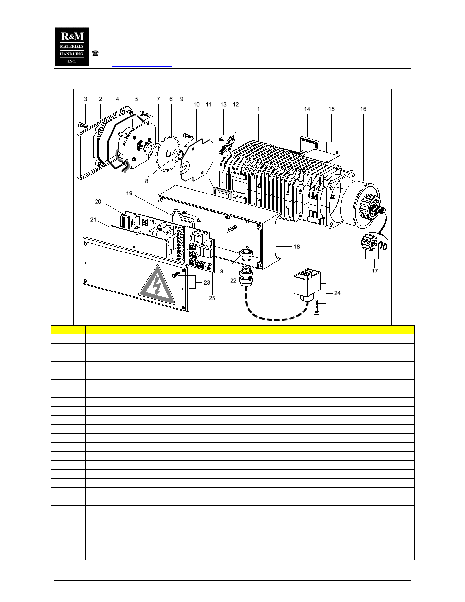 R&M Materials Handling ELECTRIC CHAIN HOISTS LoadMate Chain Hoist TDU Motorized Trolley User Manual | Page 22 / 22