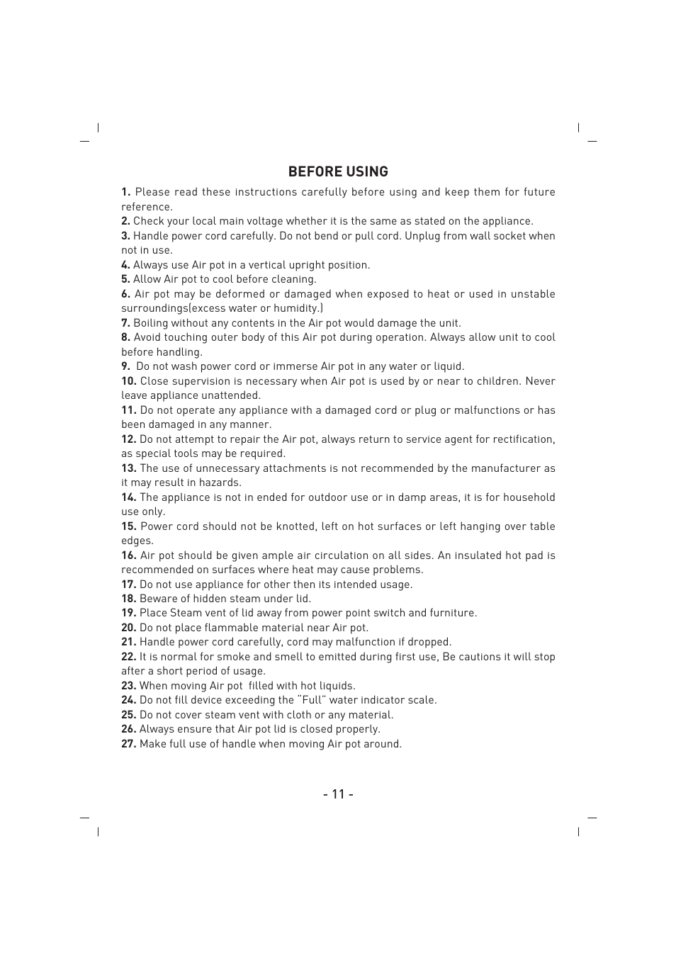 SINBO SK 2396 User Manual | Page 12 / 67