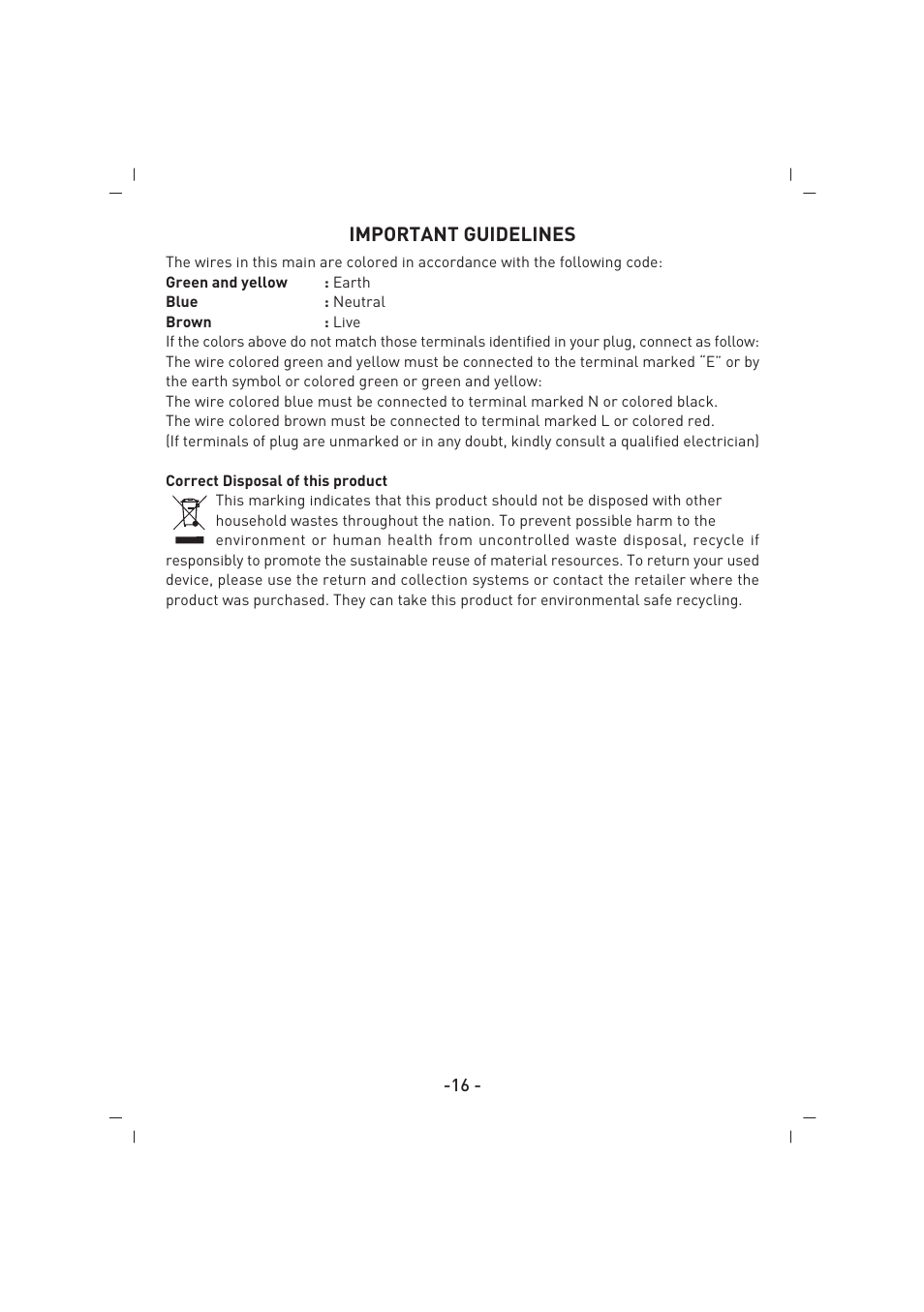 Important guidelines | SINBO SK 2396 User Manual | Page 17 / 67