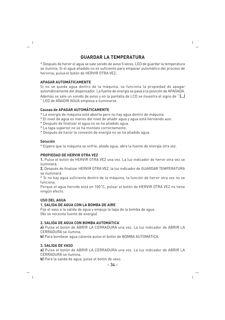 Guardar la temperatura | SINBO SK 2396 User Manual | Page 35 / 67