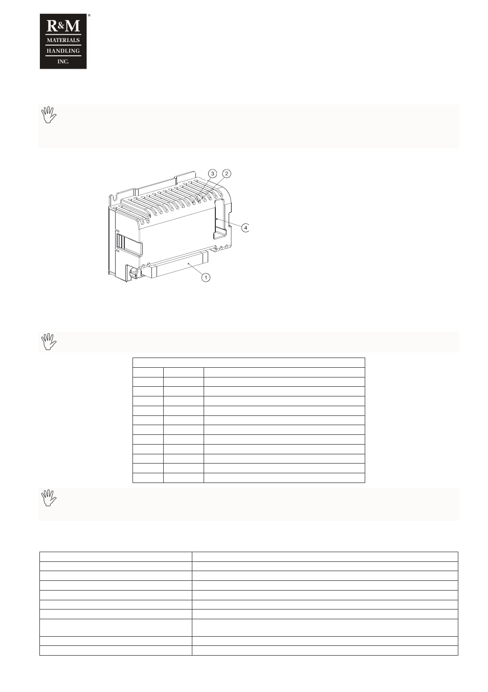 1 description of the inverter, 1 connections, 2 technical characteristics | R&M Materials Handling VARIABLE SPEED CONTROLS CMXC 007 Service Manual User Manual | Page 3 / 9
