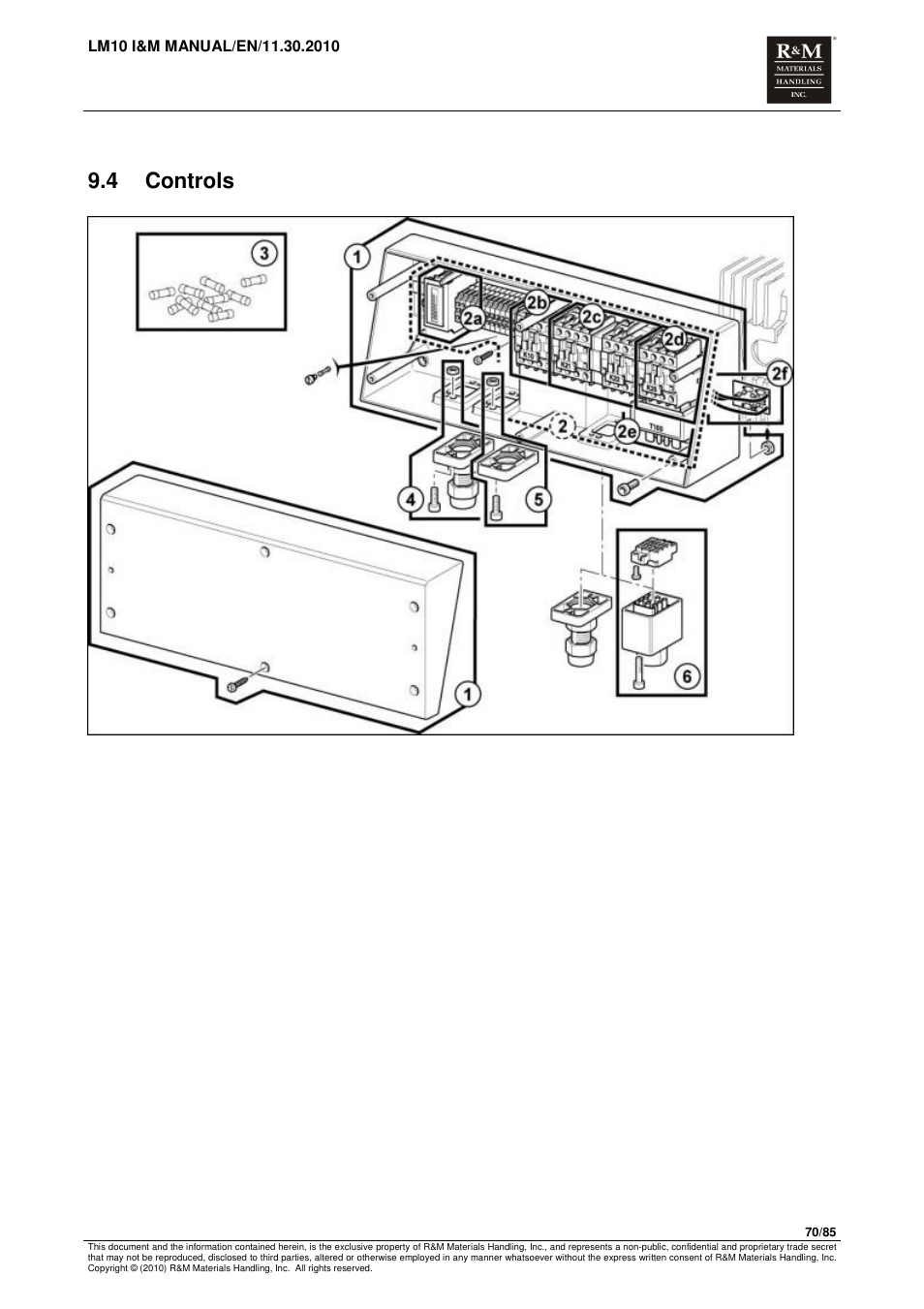 4 controls | R&M Materials Handling ELECTRIC CHAIN HOISTS LoadMate Chain Hoist LM 10 User Manual | Page 70 / 85