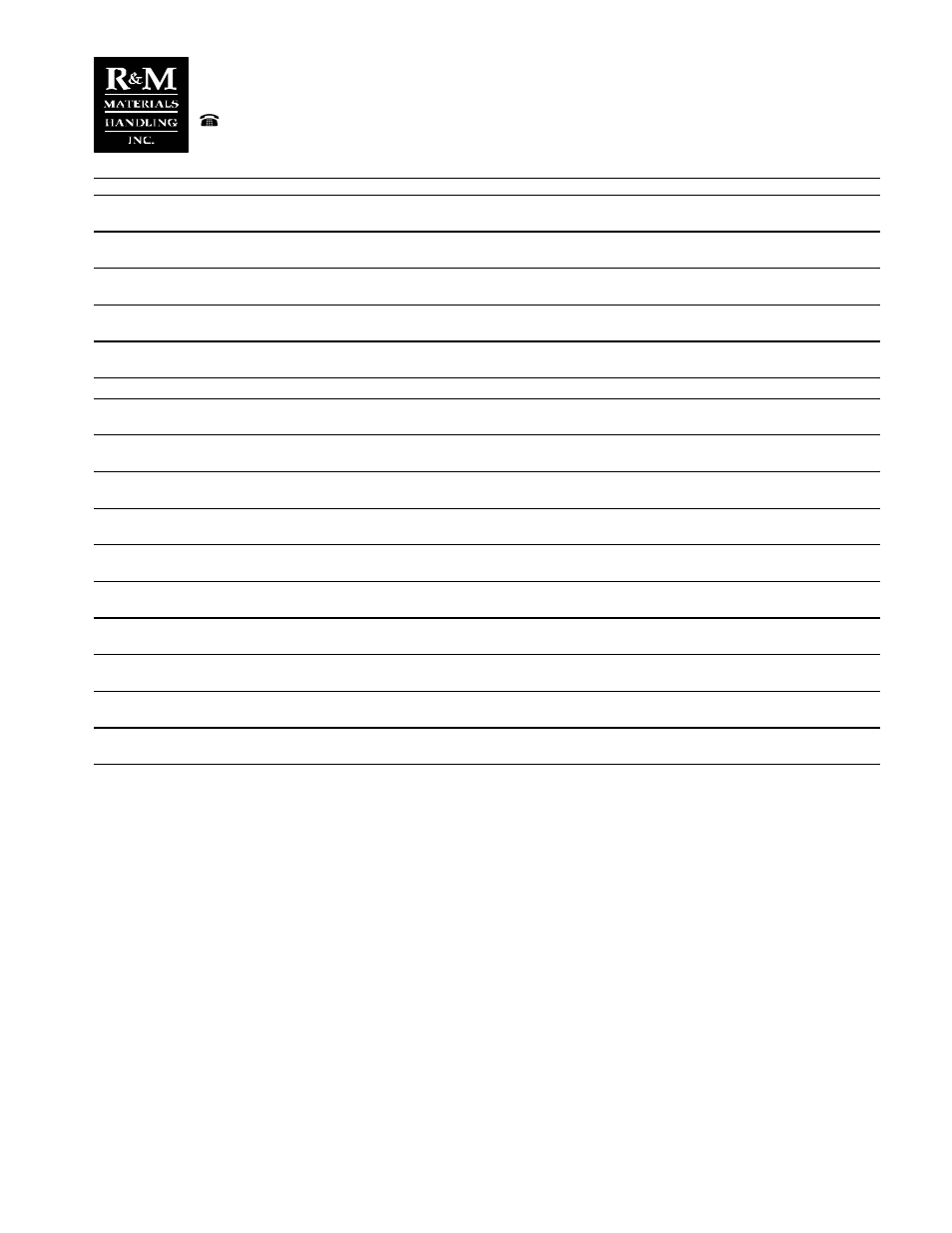 R&M Materials Handling END TRUCKS BRIDGE DRIVES WHEEL BLOCKS RT_RS User Manual | Page 17 / 29