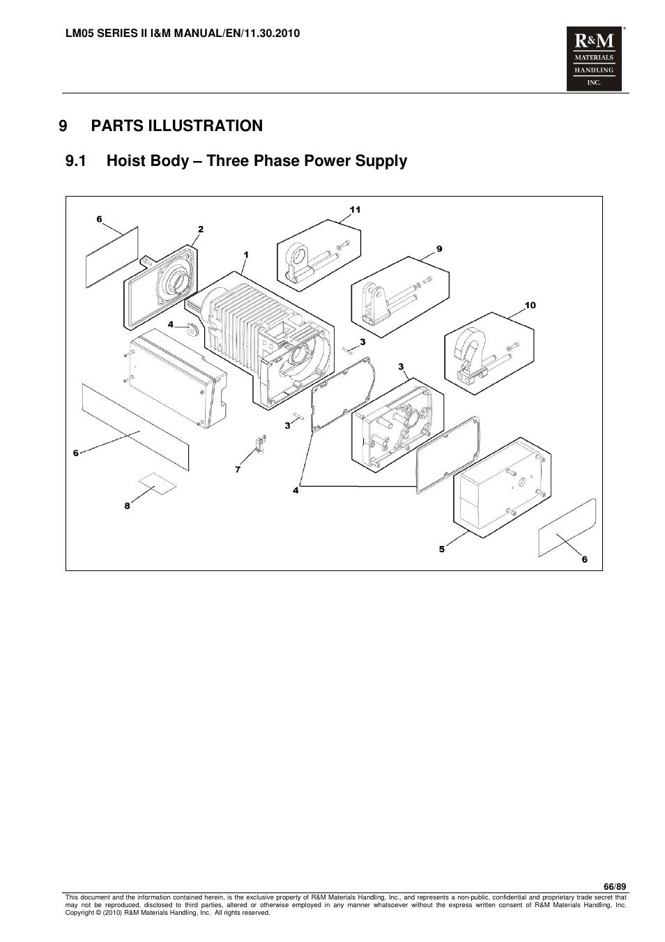 R&M Materials Handling ELECTRIC CHAIN HOISTS LoadMate Chain Hoist LM 5 User Manual | Page 66 / 89