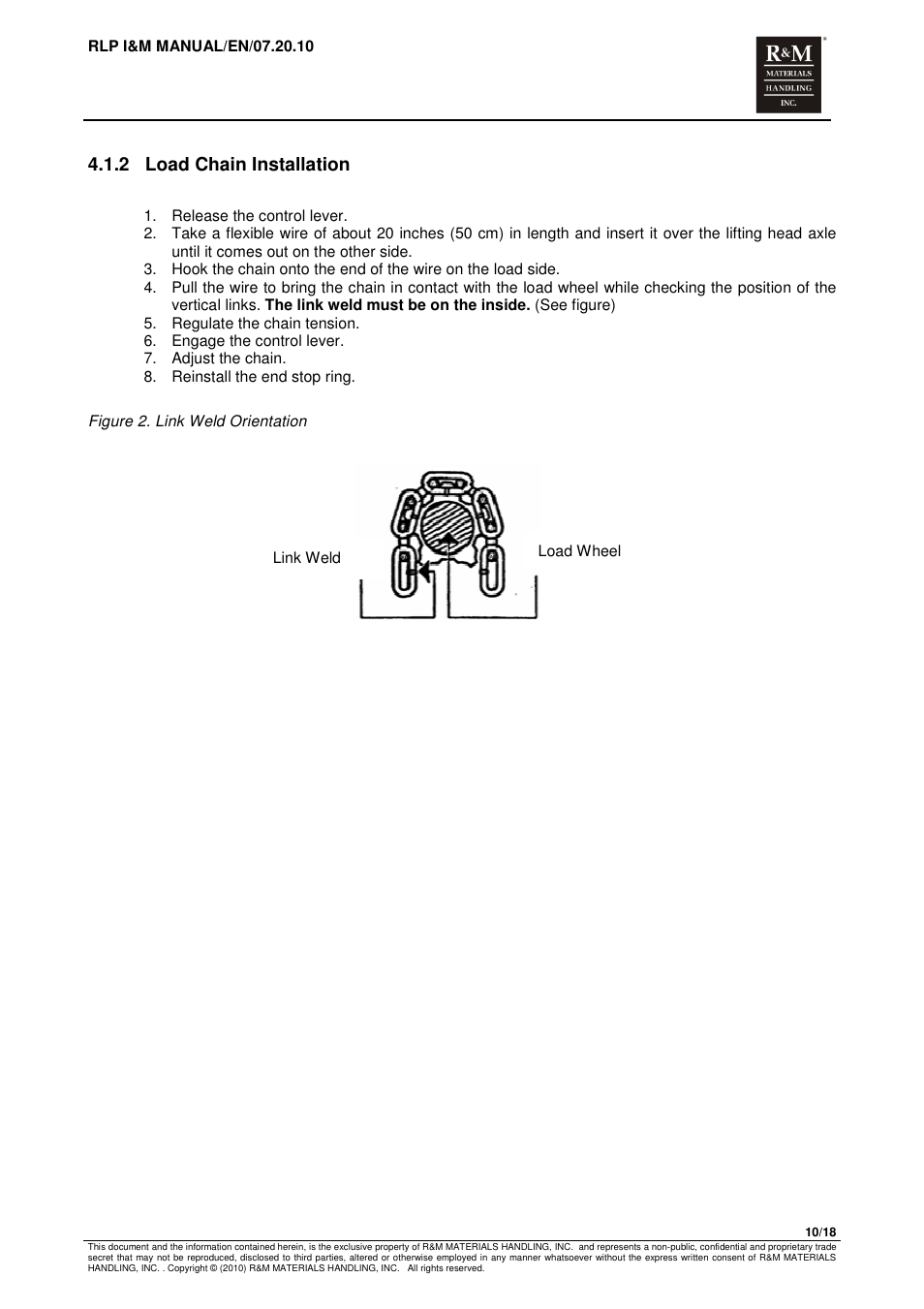 R&M Materials Handling MANUAL CHAIN HOISTS User Manual | Page 54 / 81