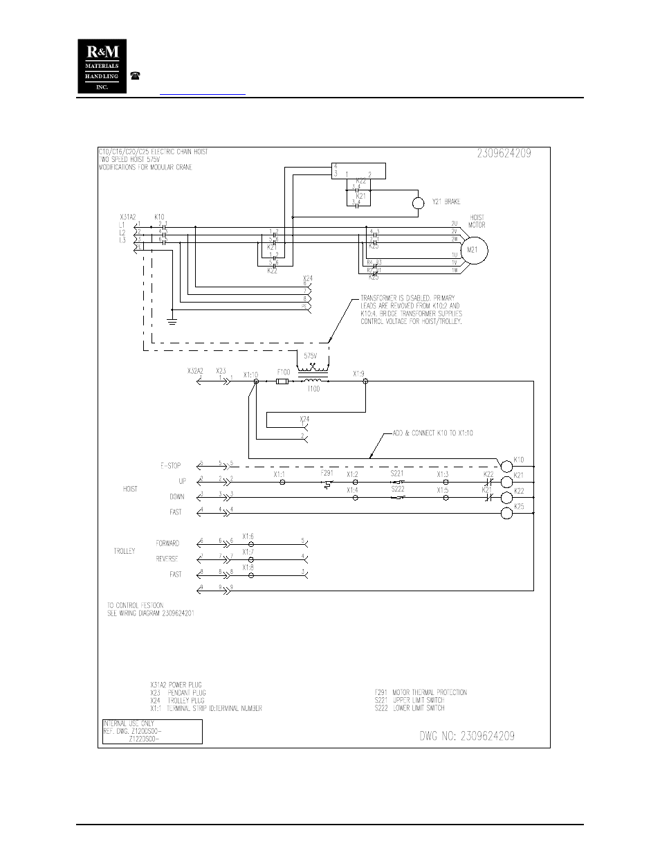 R&M Materials Handling CHAIN HOIST PACKAGES User Manual | Page 12 / 30