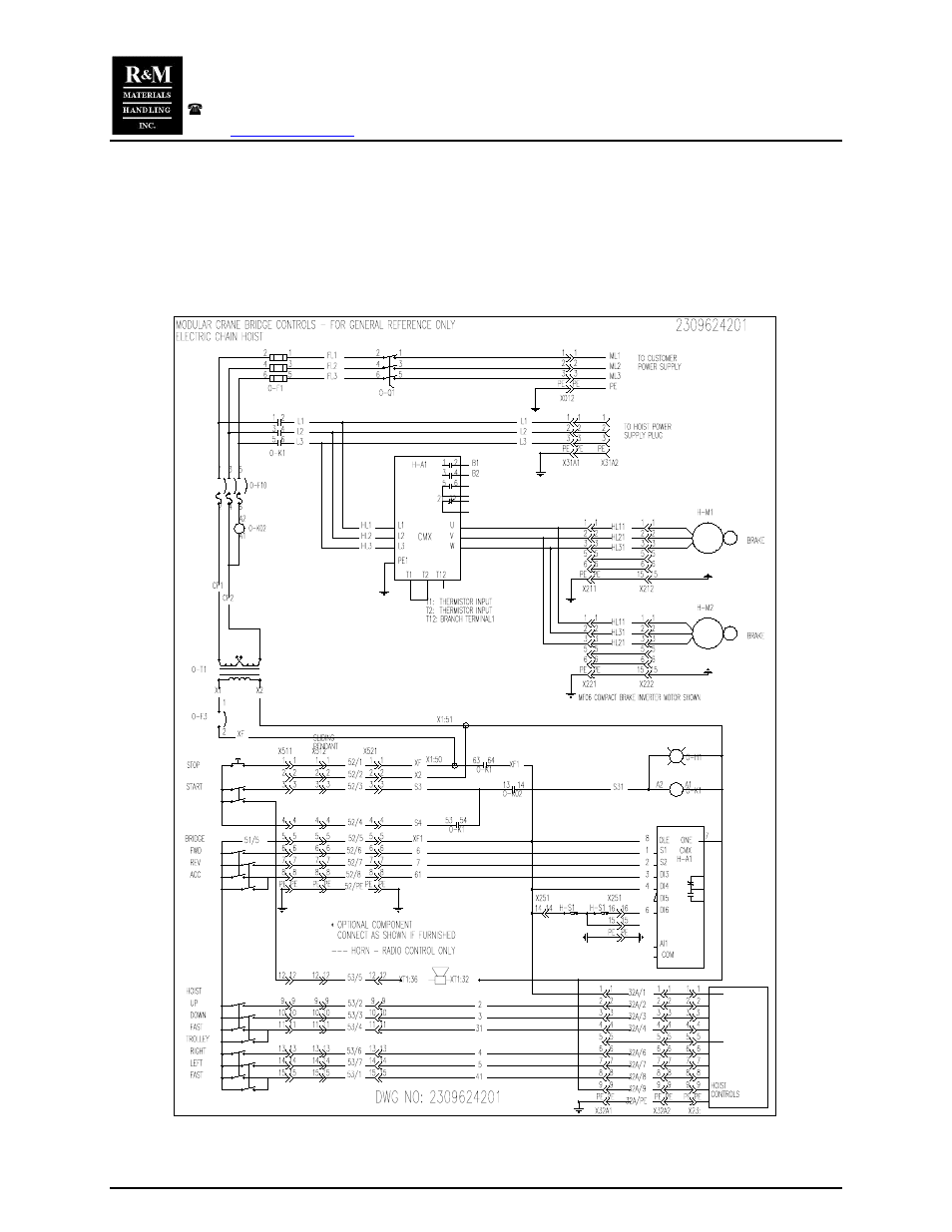 Ql modular crane pendant | R&M Materials Handling CHAIN HOIST PACKAGES User Manual | Page 13 / 30