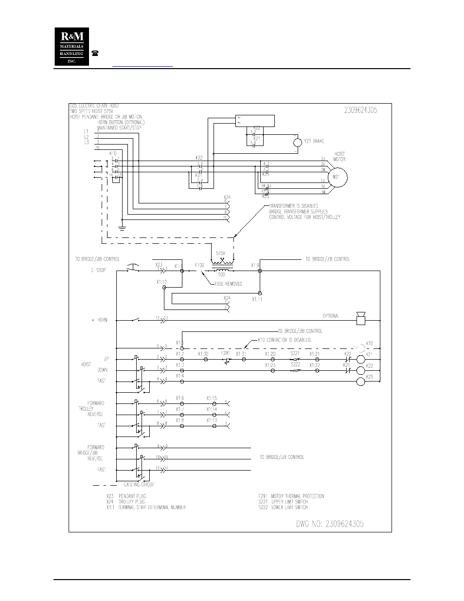 R&M Materials Handling CHAIN HOIST PACKAGES User Manual | Page 18 / 30