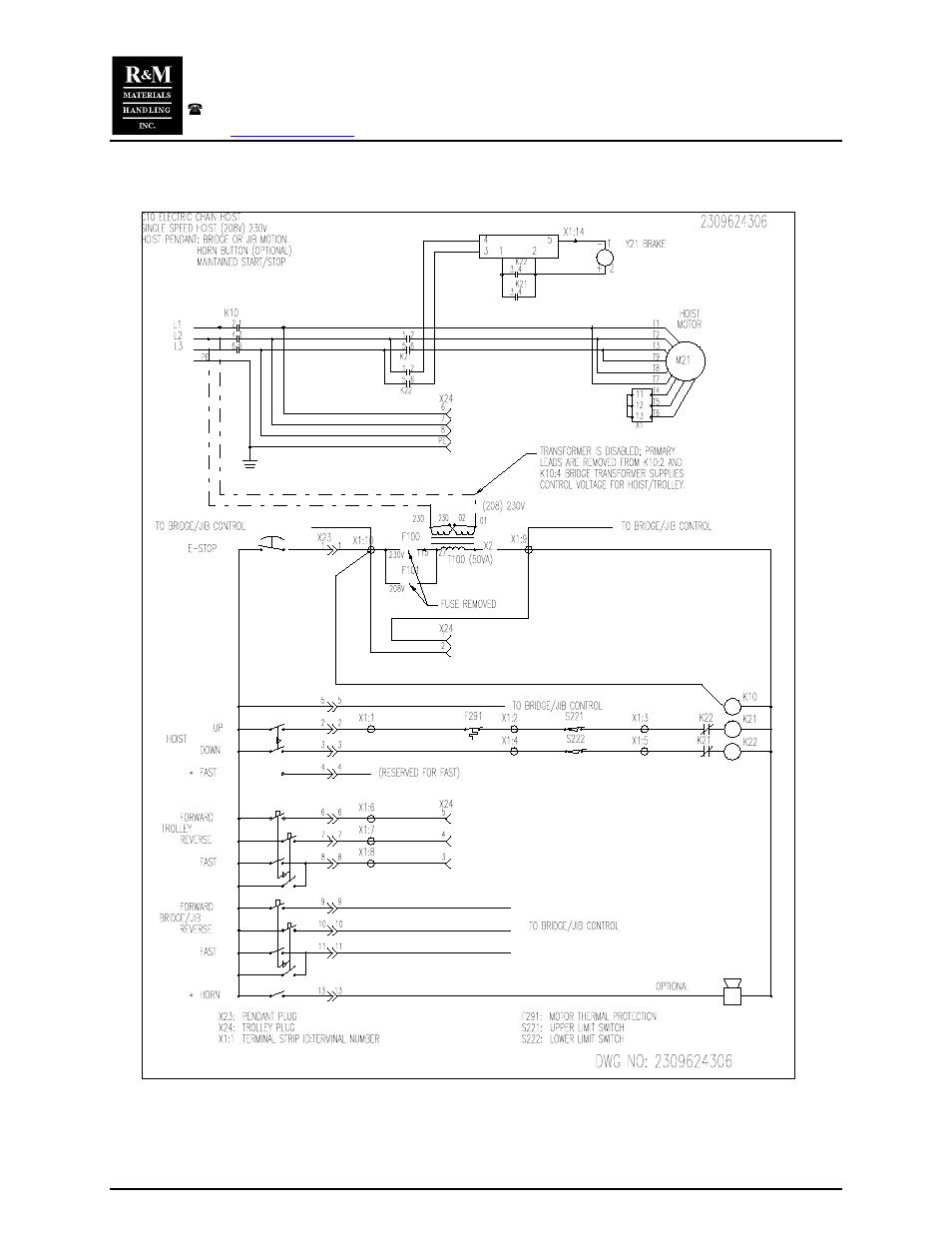 R&M Materials Handling CHAIN HOIST PACKAGES User Manual | Page 19 / 30