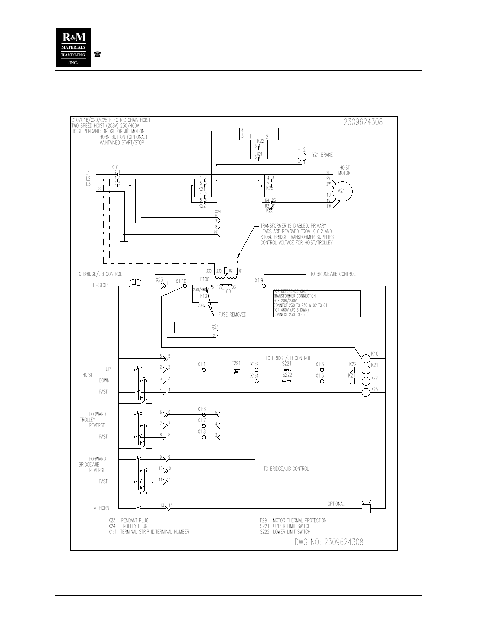 R&M Materials Handling CHAIN HOIST PACKAGES User Manual | Page 21 / 30