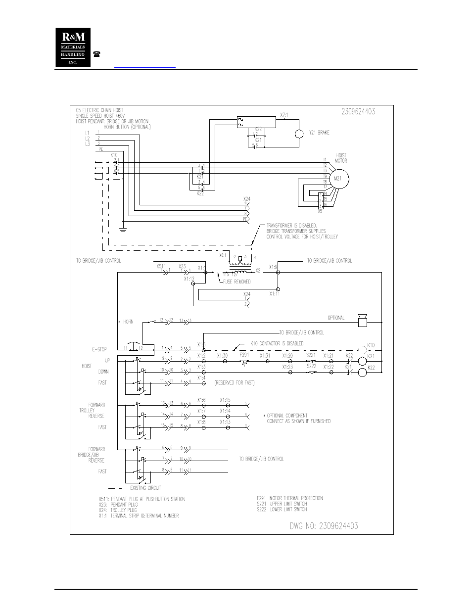R&M Materials Handling CHAIN HOIST PACKAGES User Manual | Page 24 / 30