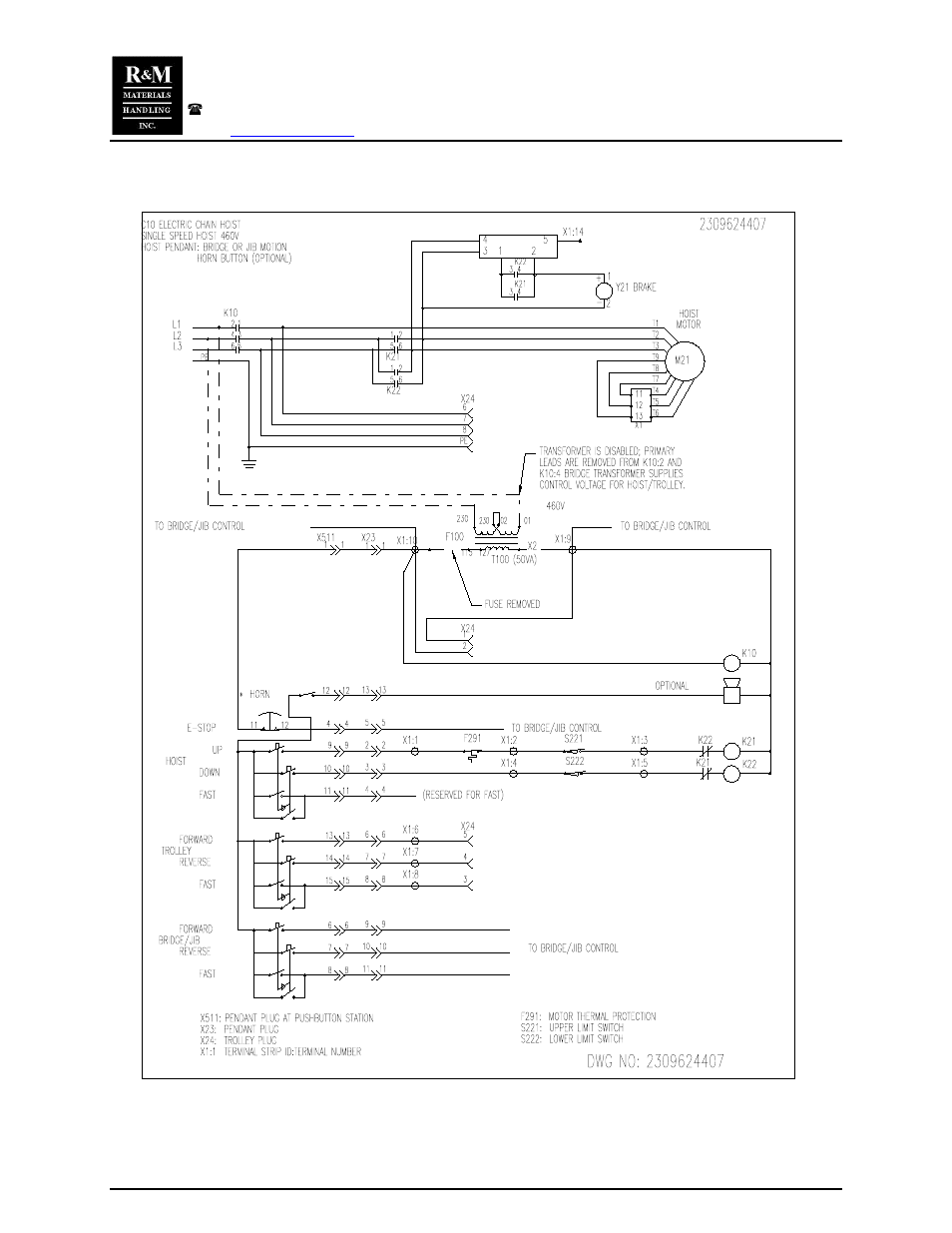 R&M Materials Handling CHAIN HOIST PACKAGES User Manual | Page 28 / 30