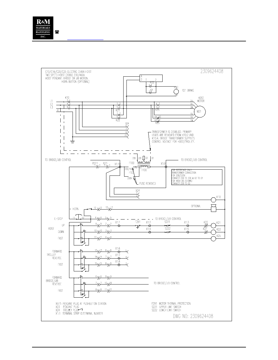 R&M Materials Handling CHAIN HOIST PACKAGES User Manual | Page 29 / 30