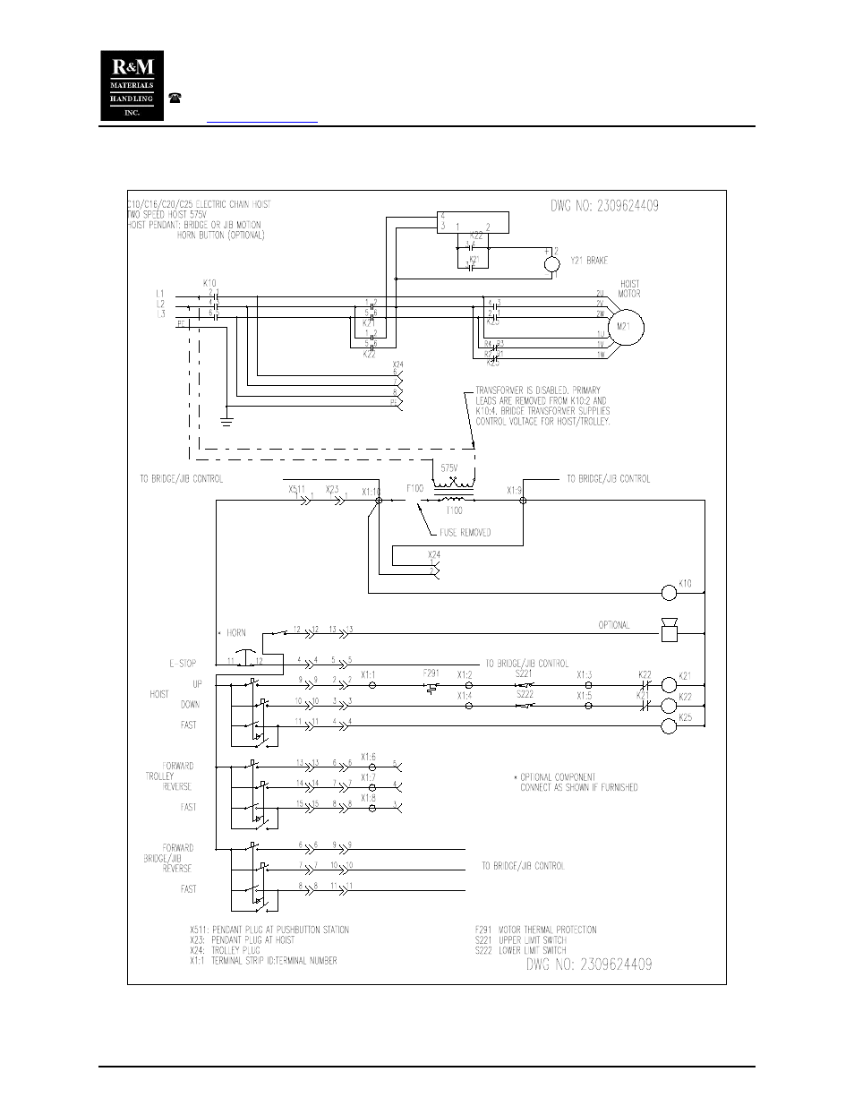 R&M Materials Handling CHAIN HOIST PACKAGES User Manual | Page 30 / 30