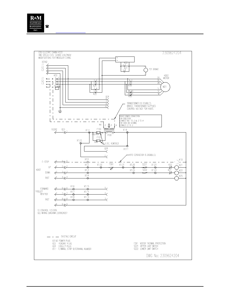 R&M Materials Handling CHAIN HOIST PACKAGES User Manual | Page 7 / 30