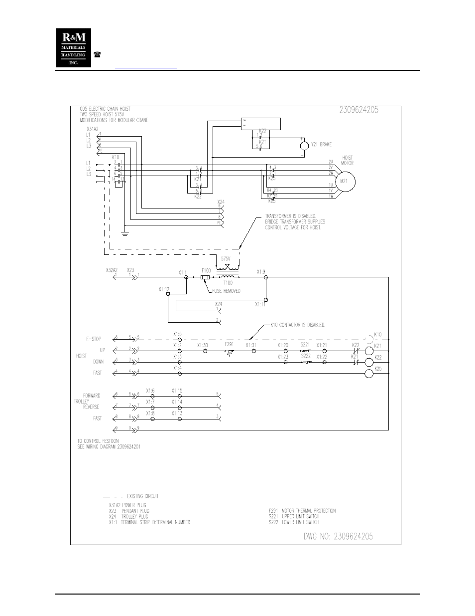 R&M Materials Handling CHAIN HOIST PACKAGES User Manual | Page 8 / 30