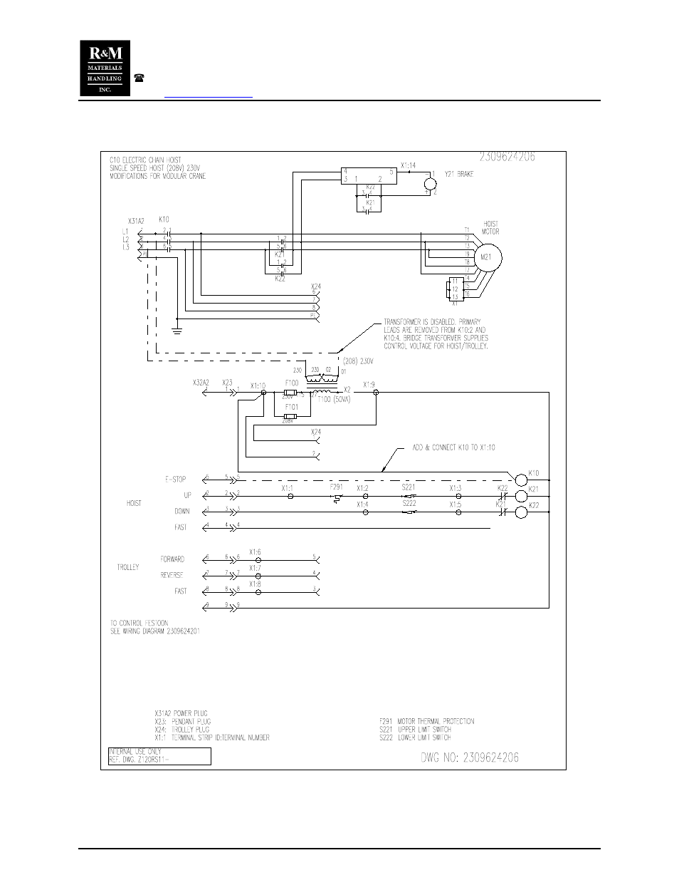 R&M Materials Handling CHAIN HOIST PACKAGES User Manual | Page 9 / 30