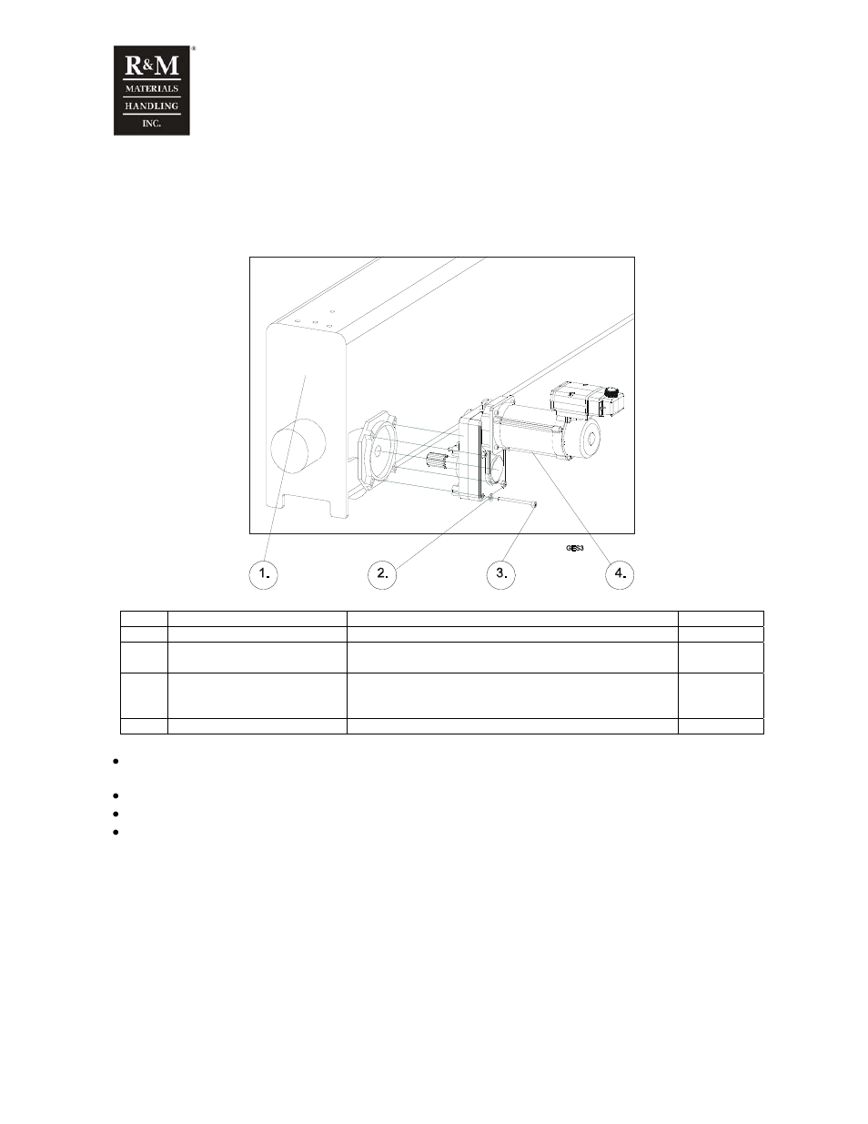 3 traveling machinery assembly, 1 machinery sizes 3-5 | R&M Materials Handling WIRE ROPE PACKAGES User Manual | Page 21 / 76