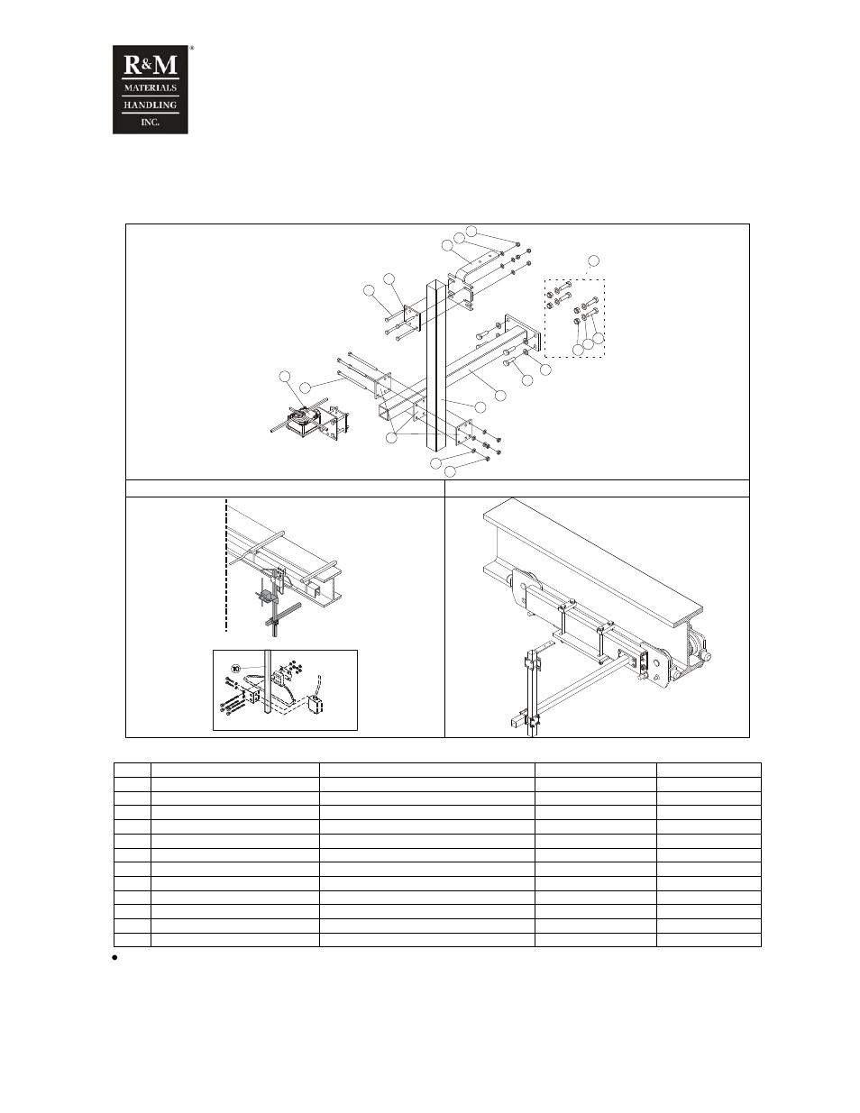 Ductor power supply flat cable power supply, A. alternative assembly, If necessary cut off excess length of square tubes | R&M Materials Handling WIRE ROPE PACKAGES User Manual | Page 27 / 76