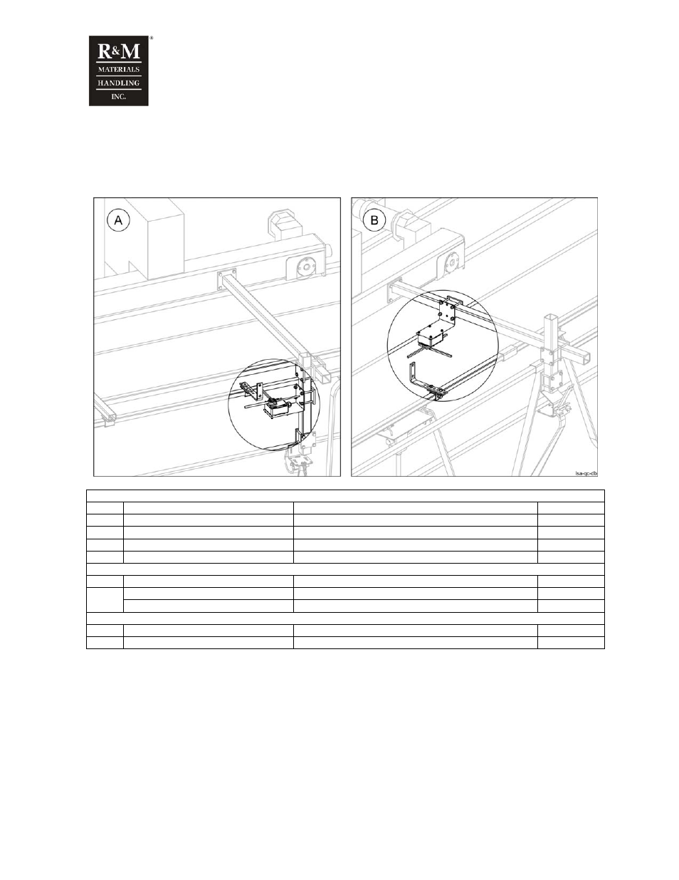 6 traveling limit switch assembly, 1 double girder trolley (wire rope hoist) | R&M Materials Handling WIRE ROPE PACKAGES User Manual | Page 34 / 76