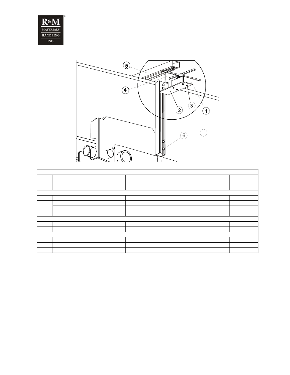 6 normal headroom trolley (chain hoist) | R&M Materials Handling WIRE ROPE PACKAGES User Manual | Page 39 / 76