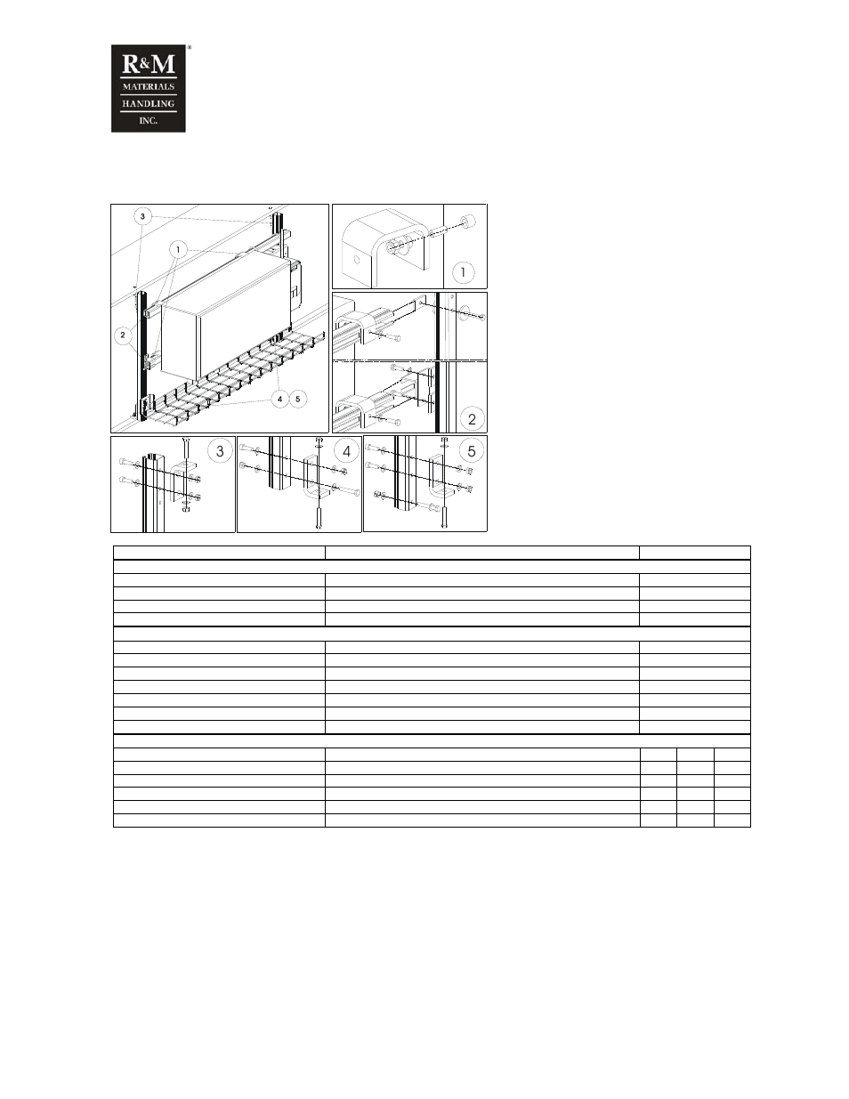 2 double girder crane (wire rope hoist) | R&M Materials Handling WIRE ROPE PACKAGES User Manual | Page 43 / 76