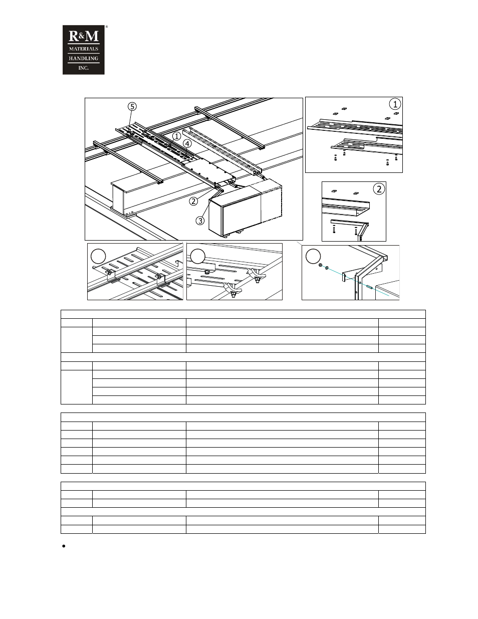 4 single girder crane (chain hoist) | R&M Materials Handling WIRE ROPE PACKAGES User Manual | Page 45 / 76