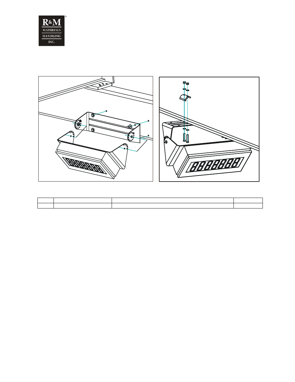 11 load display assembly | R&M Materials Handling WIRE ROPE PACKAGES User Manual | Page 52 / 76