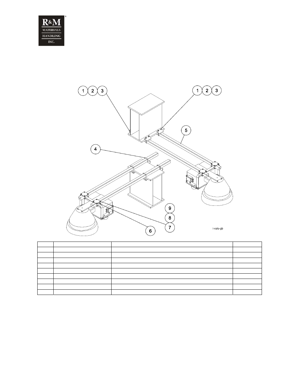 12 crane light assembly | R&M Materials Handling WIRE ROPE PACKAGES User Manual | Page 53 / 76