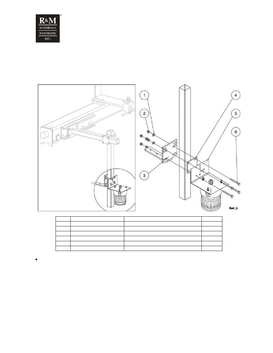 13 flashing light assembly | R&M Materials Handling WIRE ROPE PACKAGES User Manual | Page 55 / 76