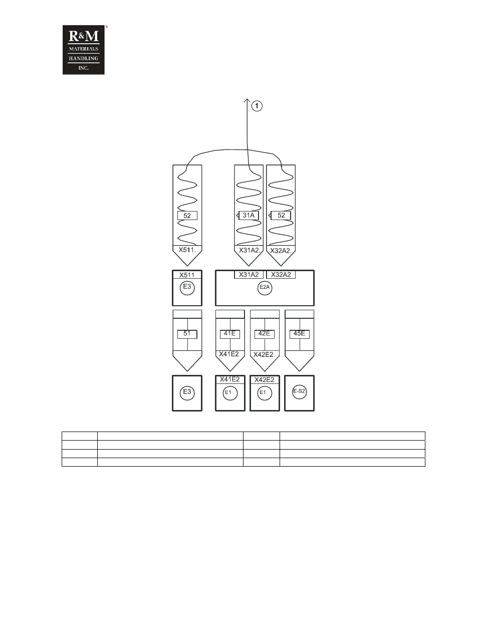 14 plug diagram, movable pendant (wire rope hoist) | R&M Materials Handling WIRE ROPE PACKAGES User Manual | Page 72 / 76