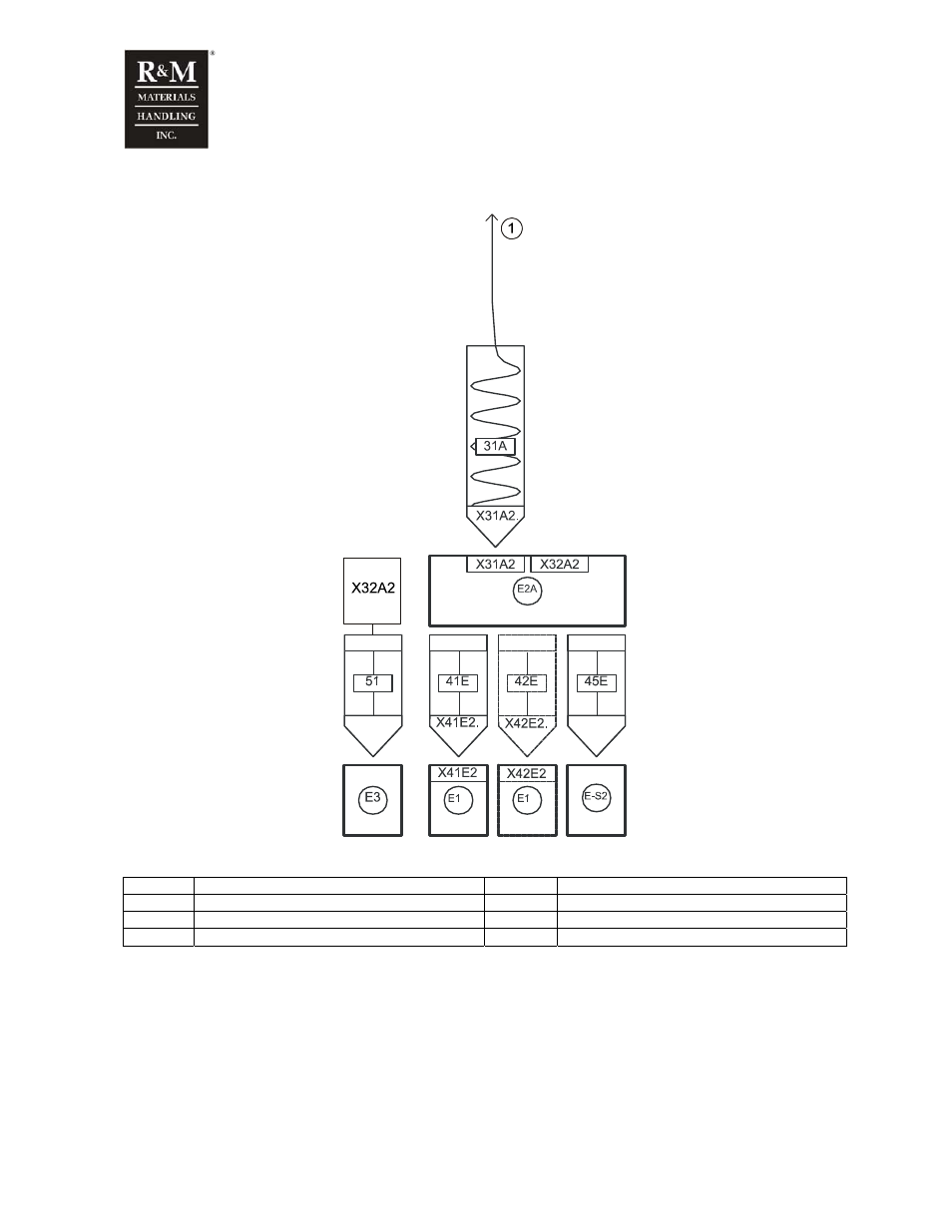 15 plug diagram, fixed pendant (wire rope hoist) | R&M Materials Handling WIRE ROPE PACKAGES User Manual | Page 73 / 76